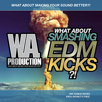 Сэмплы бочек - W.A Production What About Smashing EDM Kicks