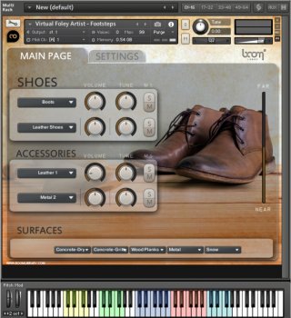Библиотека сэмплов - BOOM Library Virtual Foley Artist - Footsteps (WAV/KONTAKT)