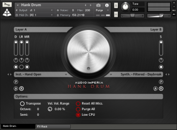 Библиотека сэмплов -Audio Imperia Hank Drum Exp 1 Cinematic Motion (KONTAKT)