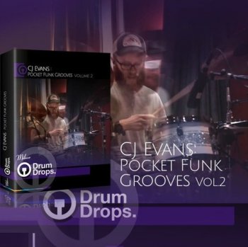 Сэмплы DrumDrops CJ Evans Pocket Funk Vol 2 Loops and Hits Pack